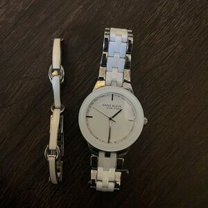 Anne Klein Ceramic Watch with bracelet